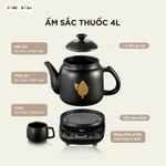 Ấm Sắc Thuốc Bắc 4L Bear Siêu Sắc Thuốc Ấm Sắc Thuốc Ấm Nấu Thuốc Bắc Siêu Nấu Thuốc Nam Ấm Điện Sắc Thuốc - HTM-4H40X — ảnh 7