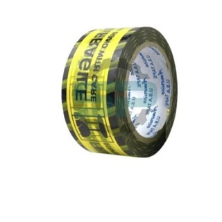 Băng keo hàng dễ vỡ màu vàng đen 100 yards