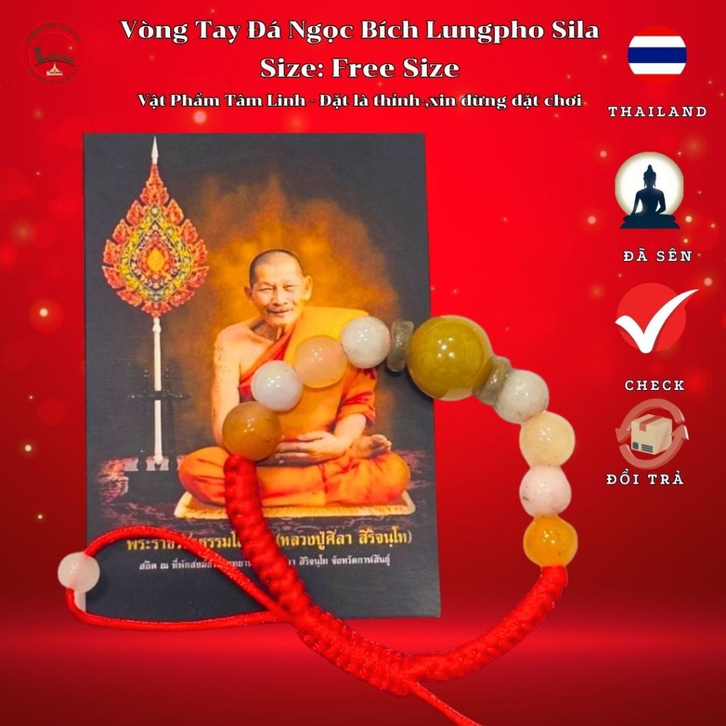 Vòng Tay Ngọc Bích Lungpho Sila – Thiết Kế Tối Giản, Phối Đồ Thanh Lịch