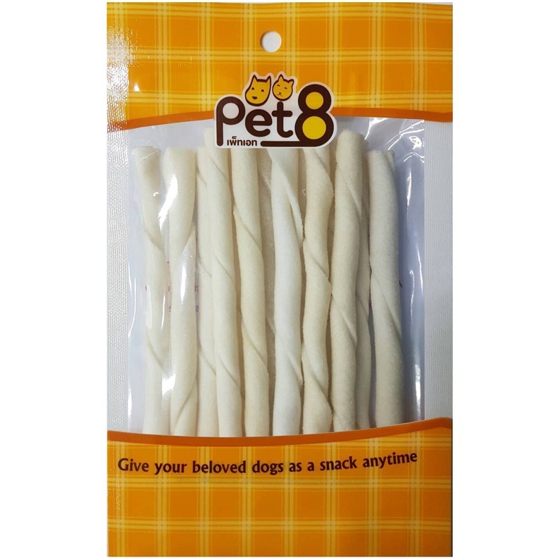 Xương Gặm Da Bò PET8 Hỗ Trợ Sạch Răng - Giảm Cao Răng Cho Chó (Gói Nhỏ)