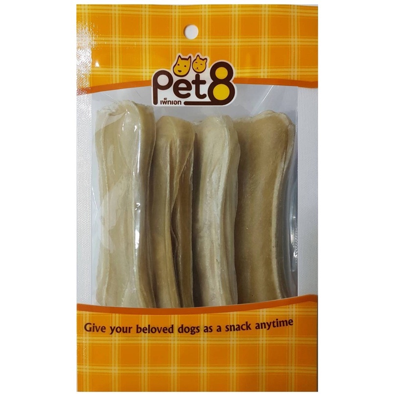 Xương Gặm Da Bò PET8 Hỗ Trợ Sạch Răng - Giảm Cao Răng Cho Chó (Gói Nhỏ)