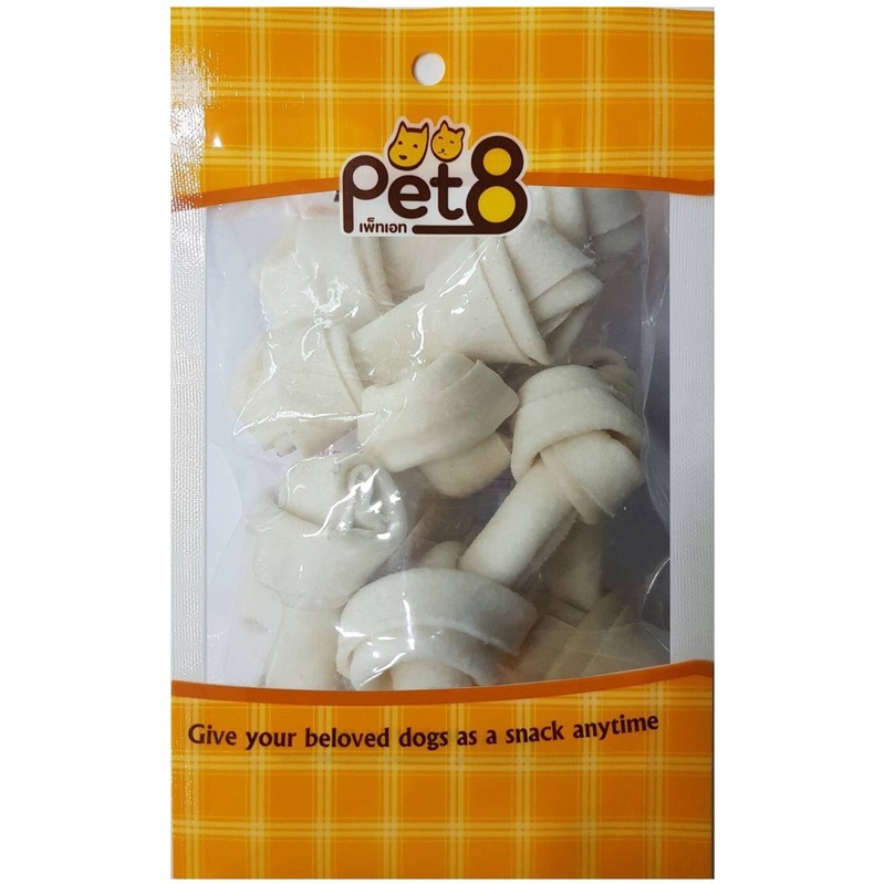 Xương Gặm Da Bò PET8 Hỗ Trợ Sạch Răng - Giảm Cao Răng Cho Chó (Gói Nhỏ)