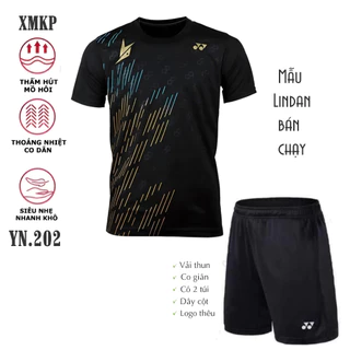 Áo thể thao Cầu Lông, Pickleball, Bóng Bàn, Bóng Chuyền mã đẹp bán chạy, vải thun mè thoáng khí, Lindan (YN202)