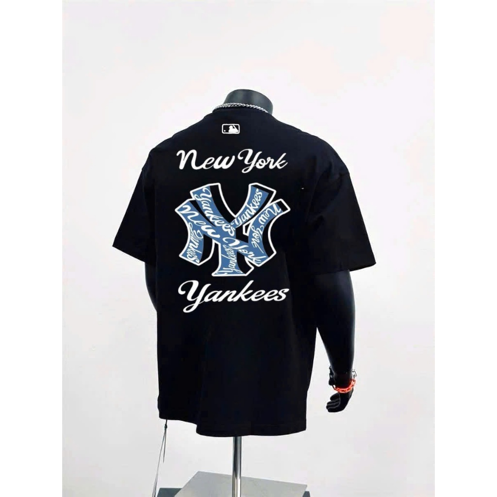 Áo phông MLB  siêu sale - MLB korea nam nữ cao cấp, 100% cotton co giãn 2 chiều , định lượng 250gms,YANKEES NỔI