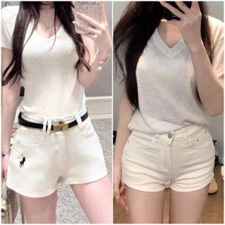 ( MẪU MỚI ) Quần Short Jeans Nữ Quần Đùi Nữ Ôm Lưng Cao Co Giãn Chất Jeans Dày Dặn