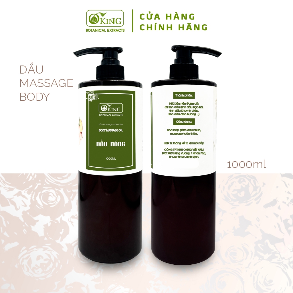 Dầu nóng massage body giúp thư giãn, giải tỏa căng thẳng như ở spa | Oking Việt Nam