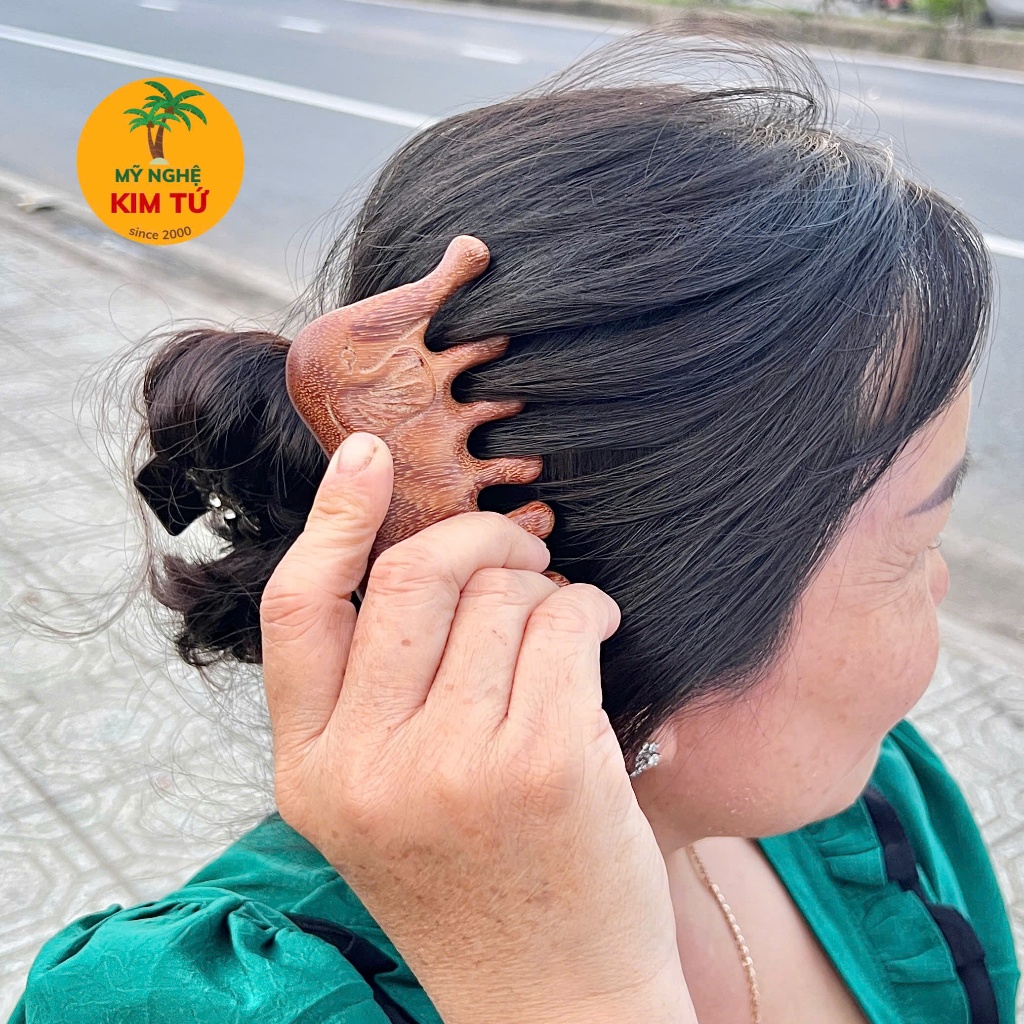 [ HÀNG LOẠI 1 ] Lược Gỗ Hồi Thơm Massage Thư Giãn Da Đầu, Massage Mắt, Thư Giãn Tại Nhà, Đa Năng - KIM TỨ