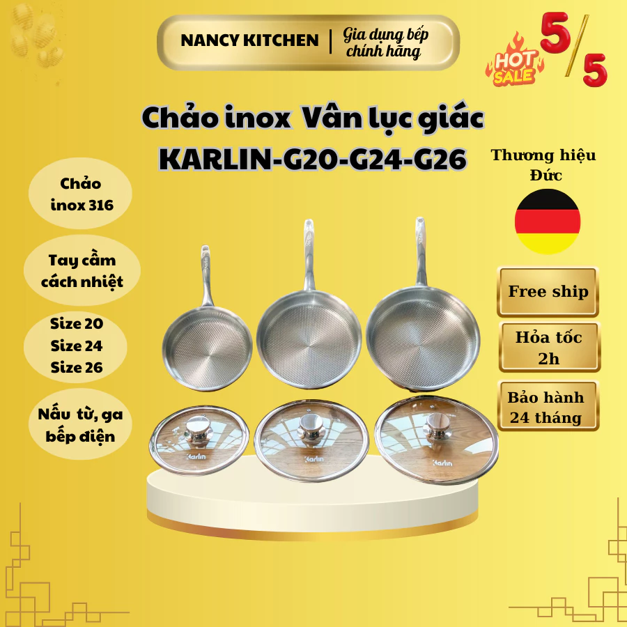 Chảo Karlin vân lục giác