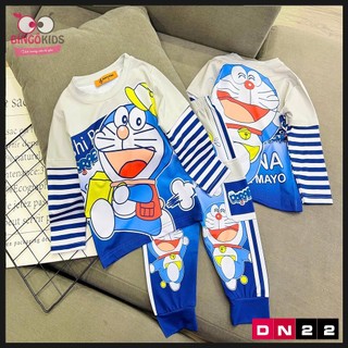 Đồ bộ tay dài quần dài tay bé trai chất thun lạnh in 3D cho bé trai họa tiết hoạt hình cho bé từ 10 đến 42kg