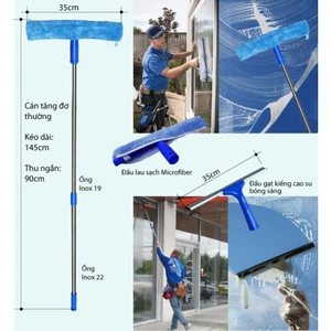 Bộ cây lau kính, gạt nước đa năng Homeinno