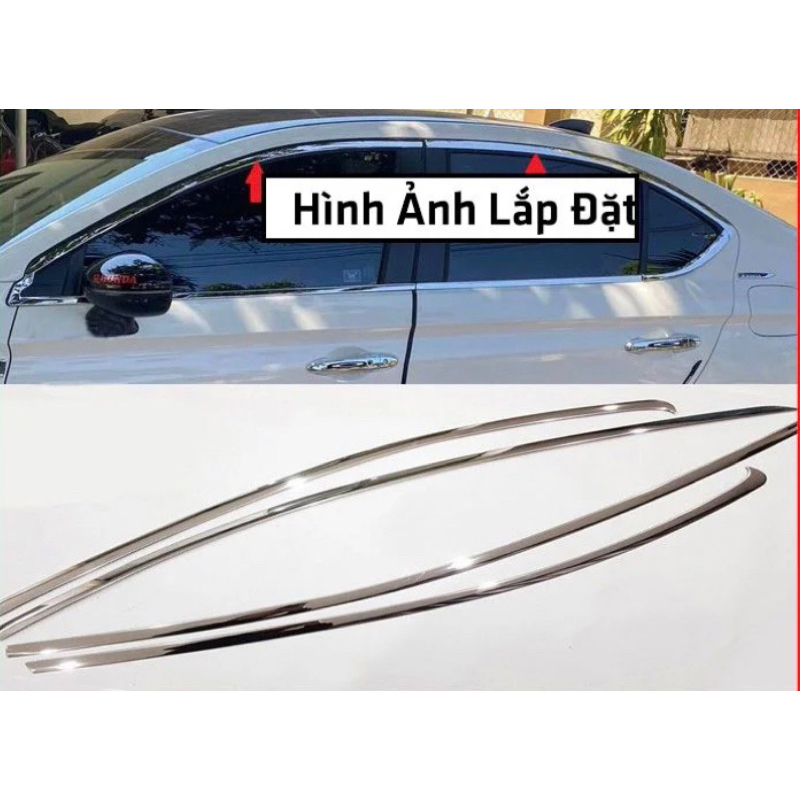 Nẹp chân kính và cong kính xe Honda City 2021-2025