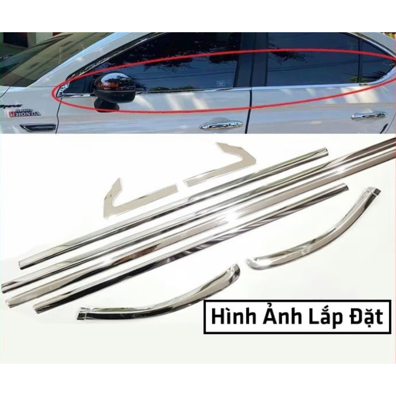 Nẹp chân kính và cong kính xe Honda City 2021-2025