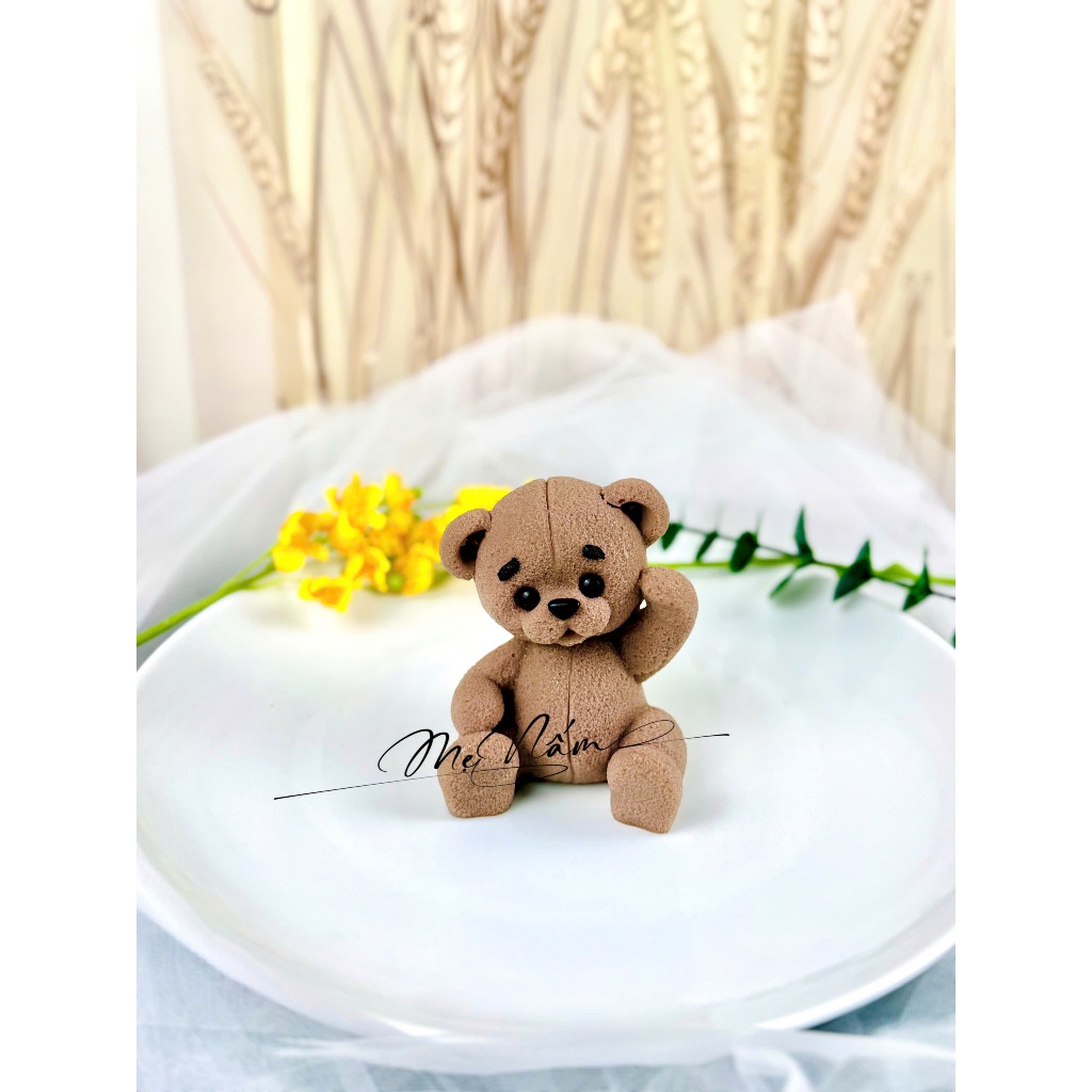 Khuôn silicon Gấu Teddy đại