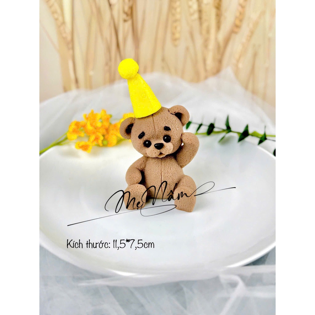 Khuôn silicon Gấu Teddy đại