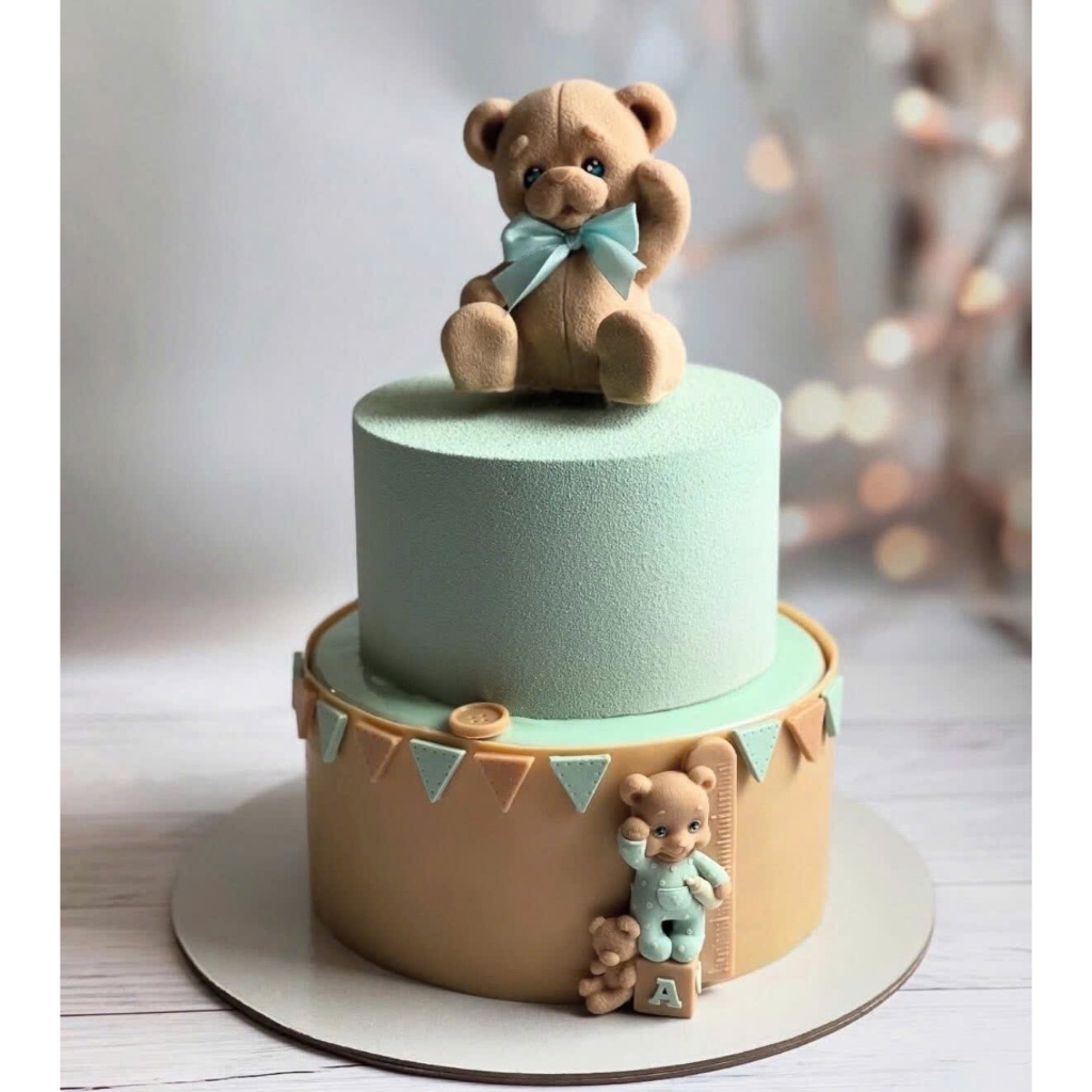 Khuôn silicon Gấu Teddy đại
