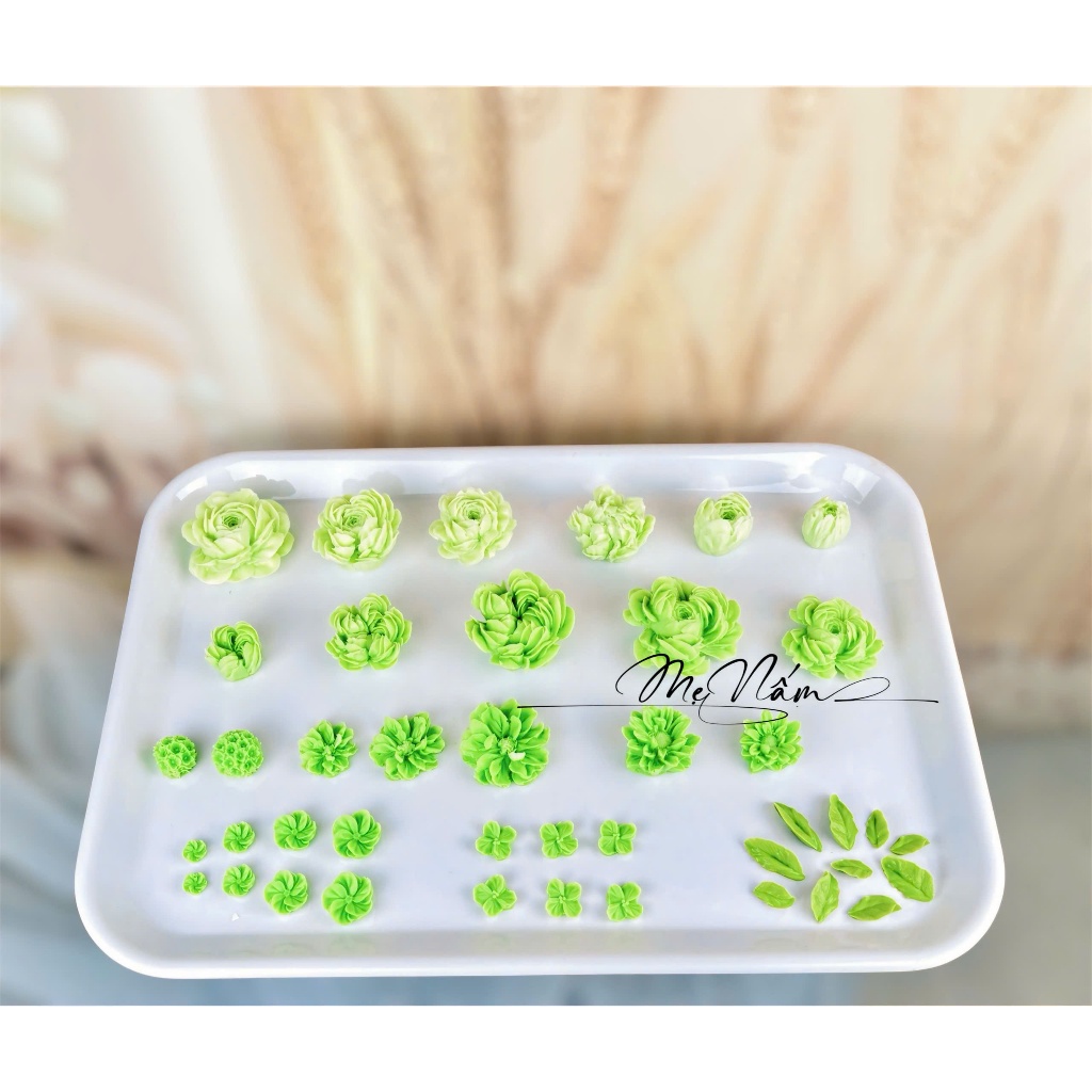 Set khuôn silicon Hoa hồng hàn quốc