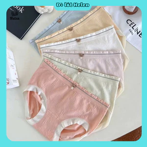 Hộp 6 Quần Lót Nữ Cotton Gấu Dễ Thương – Chất Cotton Kháng Khuẩn Co Giãn Mềm Mại, Thoáng Mát – Helen