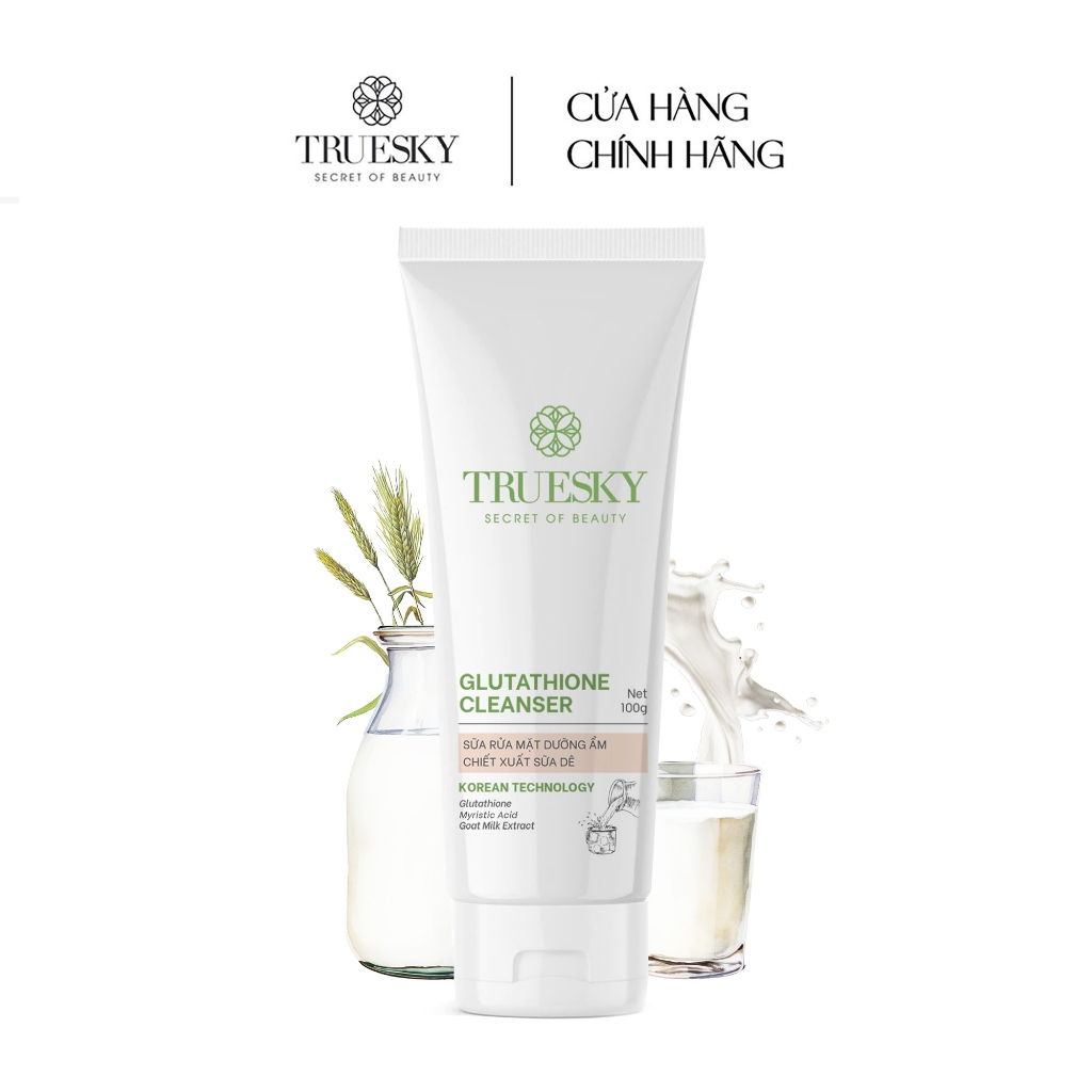 Bigsize - Sa ra mt dng m Truesky Glutathione Cleanser chit xut sa  d 100g | Shopee Vit Nam