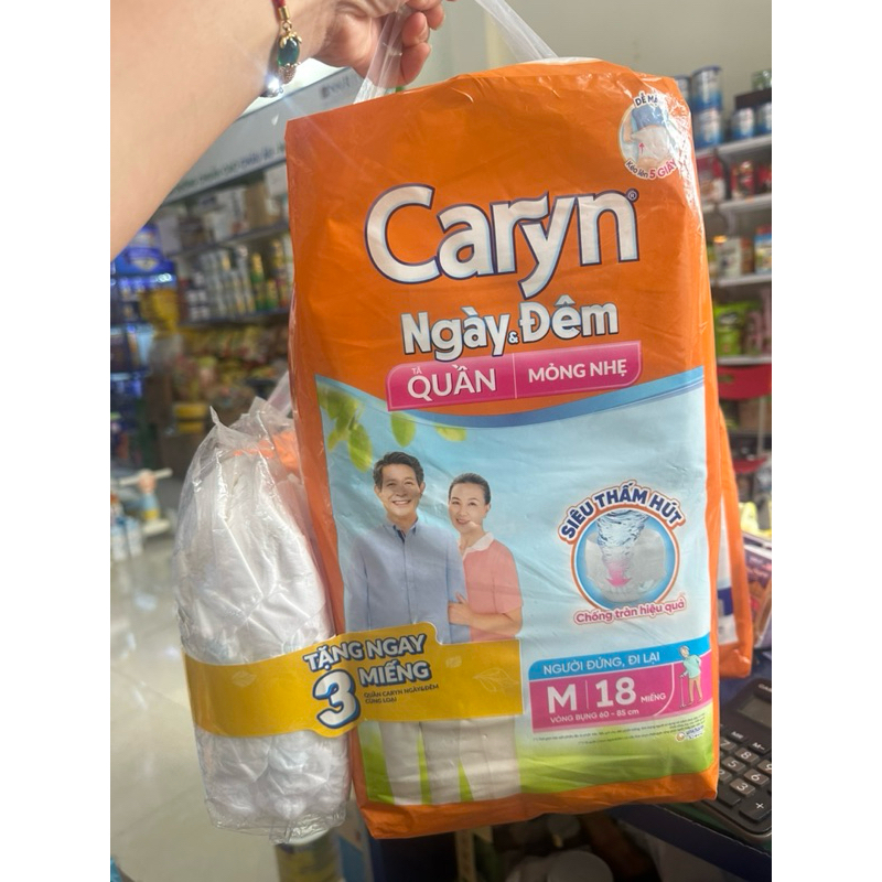 {Siêu rẻ } Bỉm tã  dán tã quần Caryn cho người lớn đi lại khó khăn đủ sz
