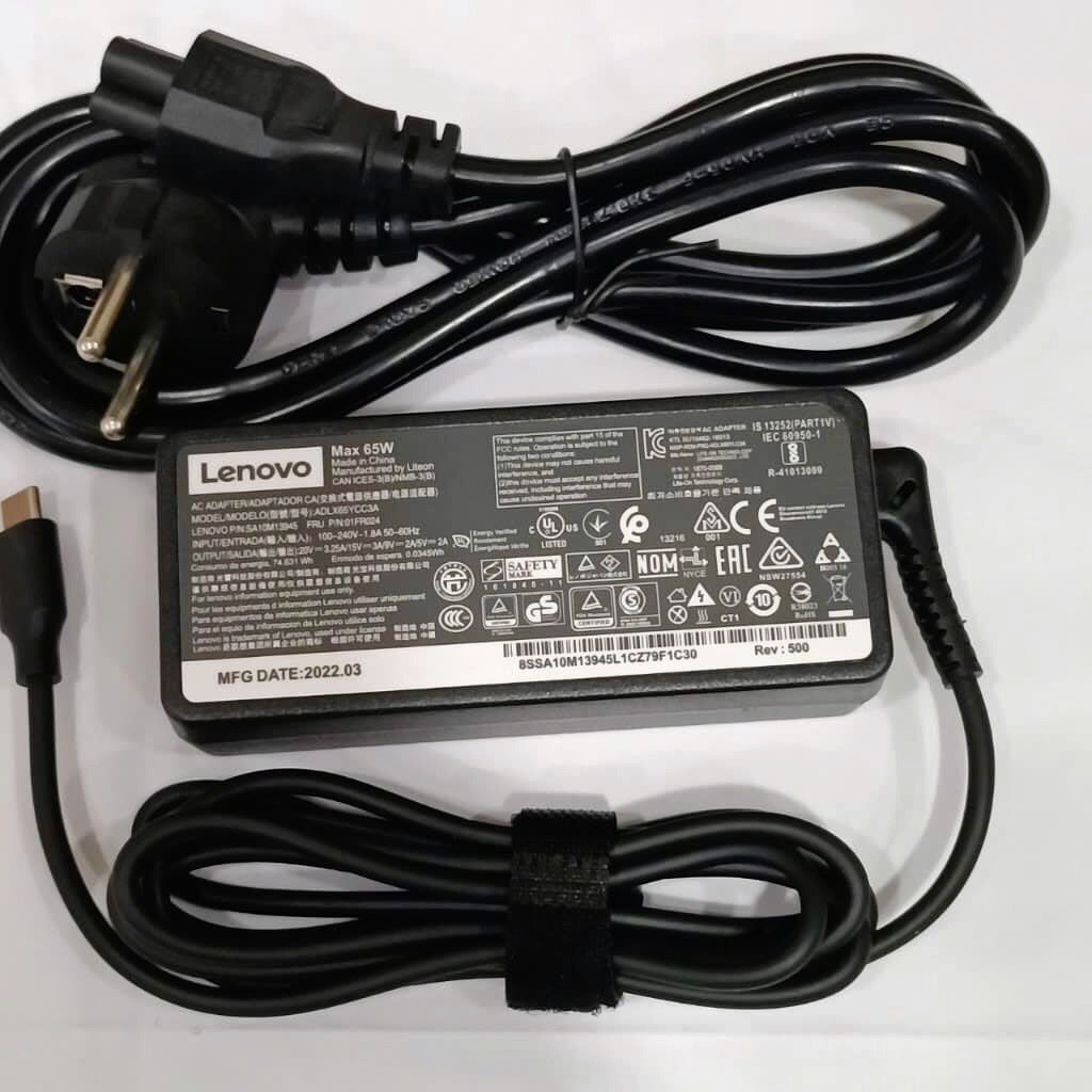 Sạc Laptop Lenovo 3.25A 65W, Sạc Máy Tính Lenovo Vuông Chân Kim/Type-C/USB, Cục Sạc Lenovo Thinkpad