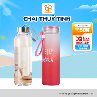 Chai thuỷ tinh nắp dây siêu dày, chịu nhiệt tốt (300ml)