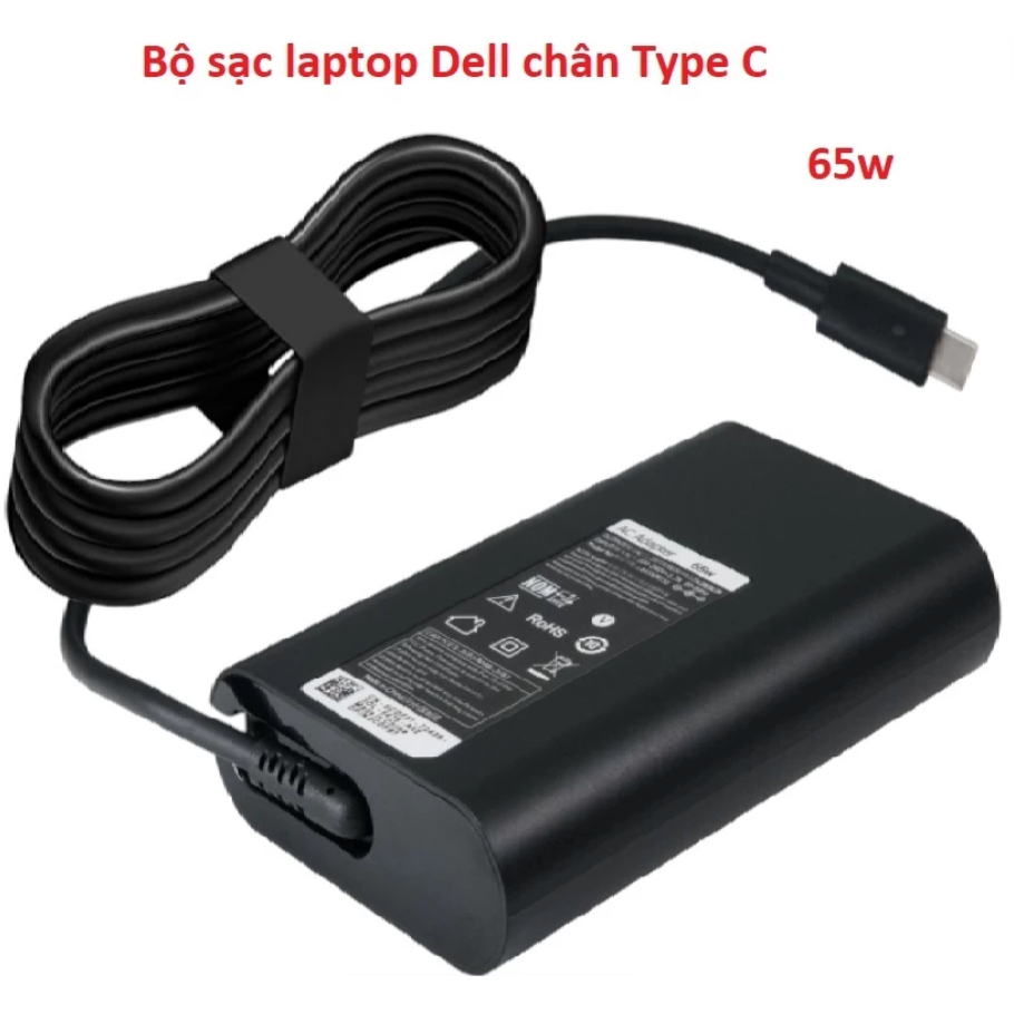 Sạc Dell Type C 65W 90Wh 130Wh Oval Sạc Laptop Dell Type C 19.5V 3.25A/4.62A/6.67A 65WH/90W/130W - Sạc nhanh, BH 12 TH