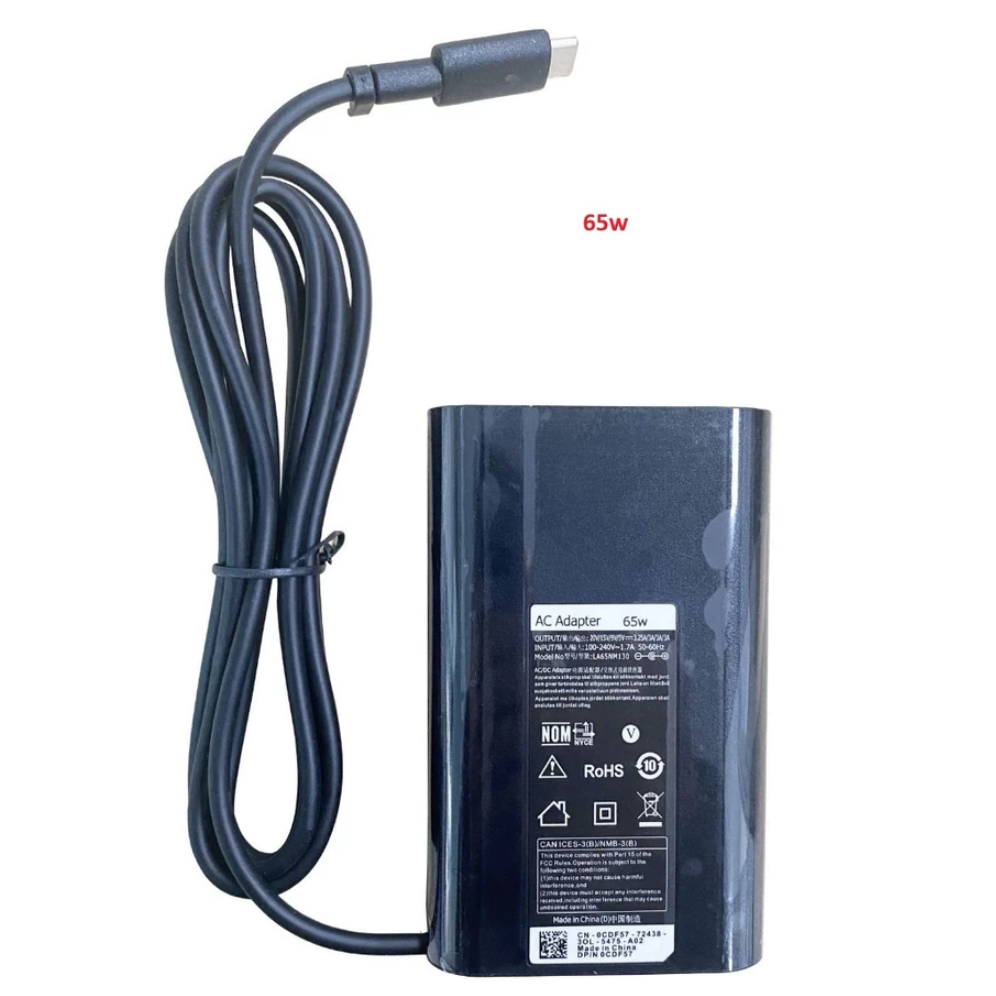 Sạc Dell Type C 65W 90Wh 130Wh Oval Sạc Laptop Dell Type C 19.5V 3.25A/4.62A/6.67A 65WH/90W/130W - Sạc nhanh, BH 12 TH