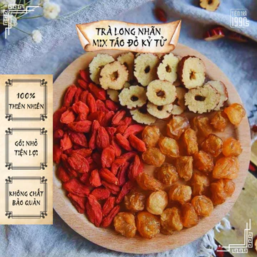 [Gói lẻ] Trà Long Nhãn Mix Táo Đỏ Kỷ Tử, Trà Thảo Mộc Giúp Đẹp Da, Giảm Cân, Ngủ Ngon, An Thần
