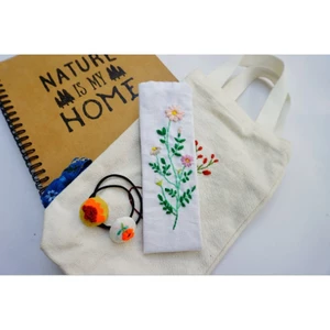 BOOKMARK HÌNH HOA THÊU TAY - MERAKI HANDMADE