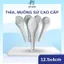 Combo 10 Muỗng sứ, Thìa Sứ trắng cao cấp, đơn giản mà sang trọng