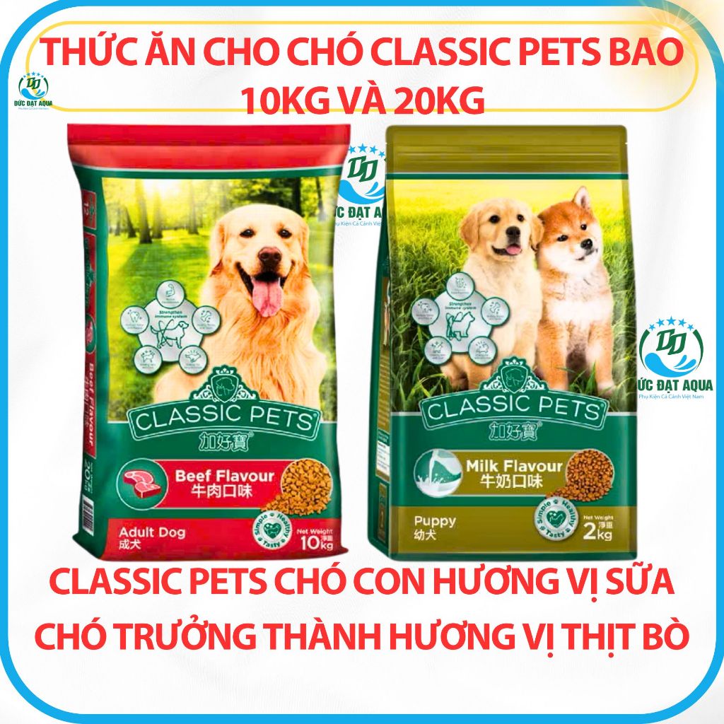 Thức ăn cho chó lớn & chó nhỏ 10kg 25gói Classic - BAO 20KG 50 gói 400g và không chia gói nhập thái