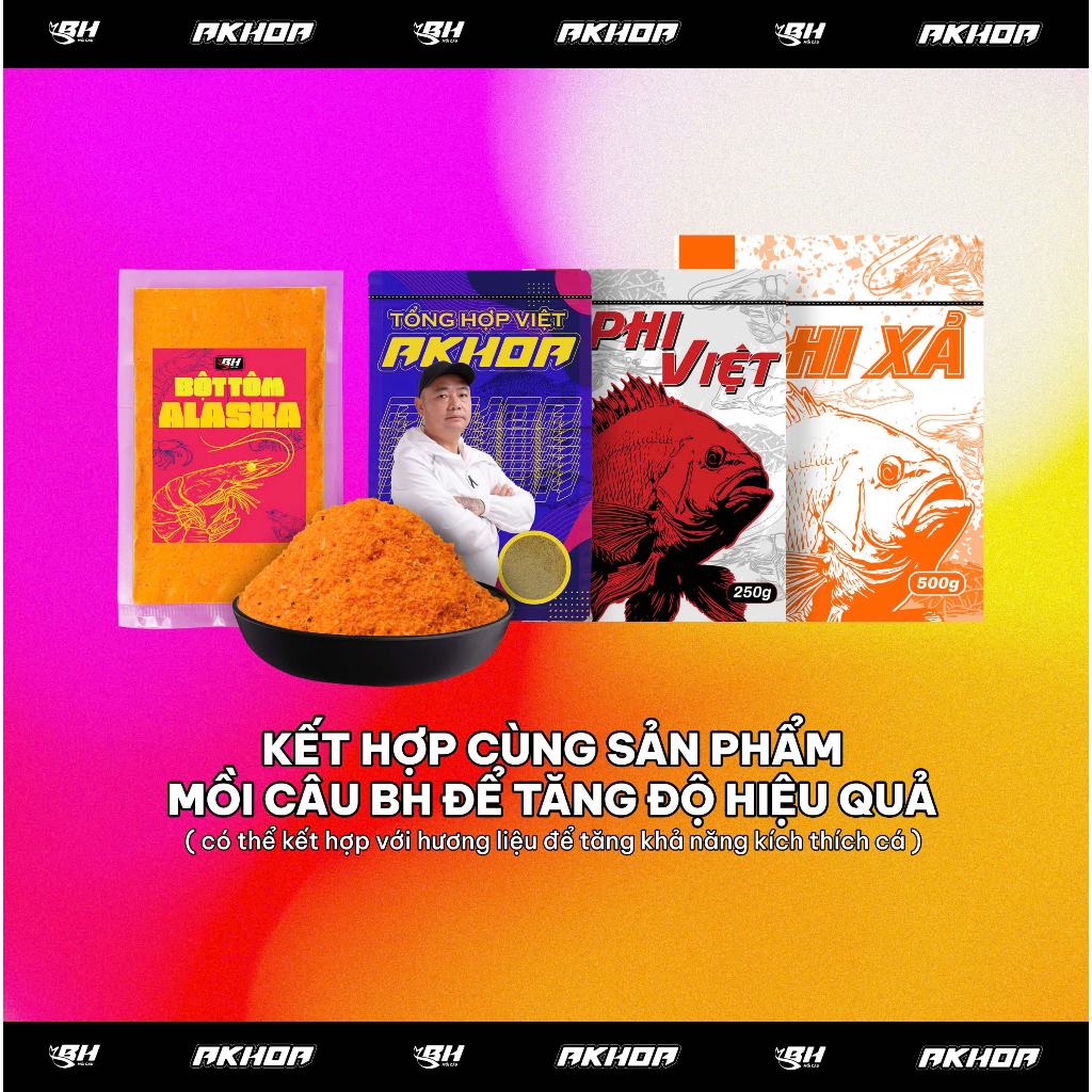 Bột Tôm Alaska BH - Phụ Gia Câu CÁ