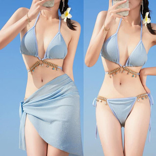 Bộ đồ bơi bikini phối dây xích phong cách sexy quyến rũ