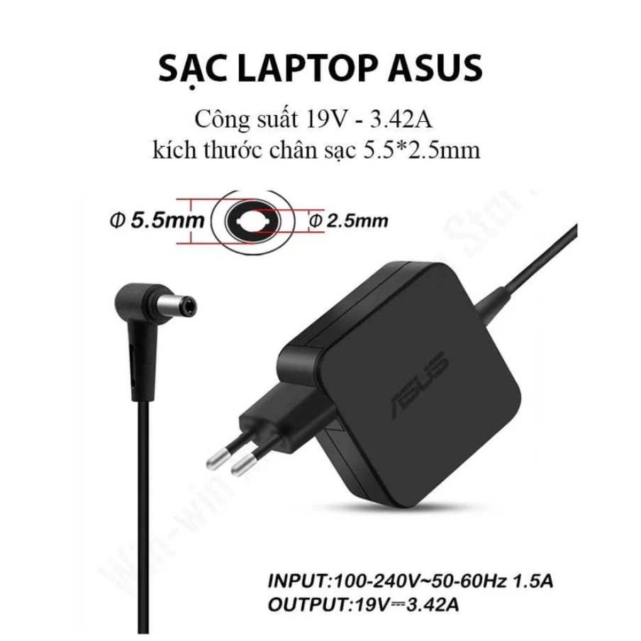 Sạc Laptop Asus 65W / 100W Zin Chân Type-C Bảo hành 12 tháng