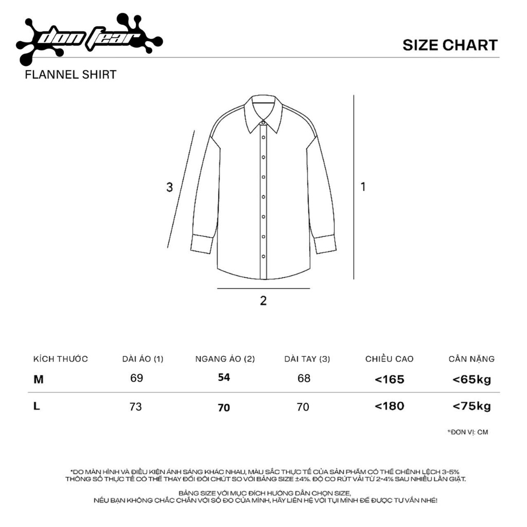 Áo sơ mi flannel dài tay DONFEAR sọc caro chất liệu nỉ bông from oversized