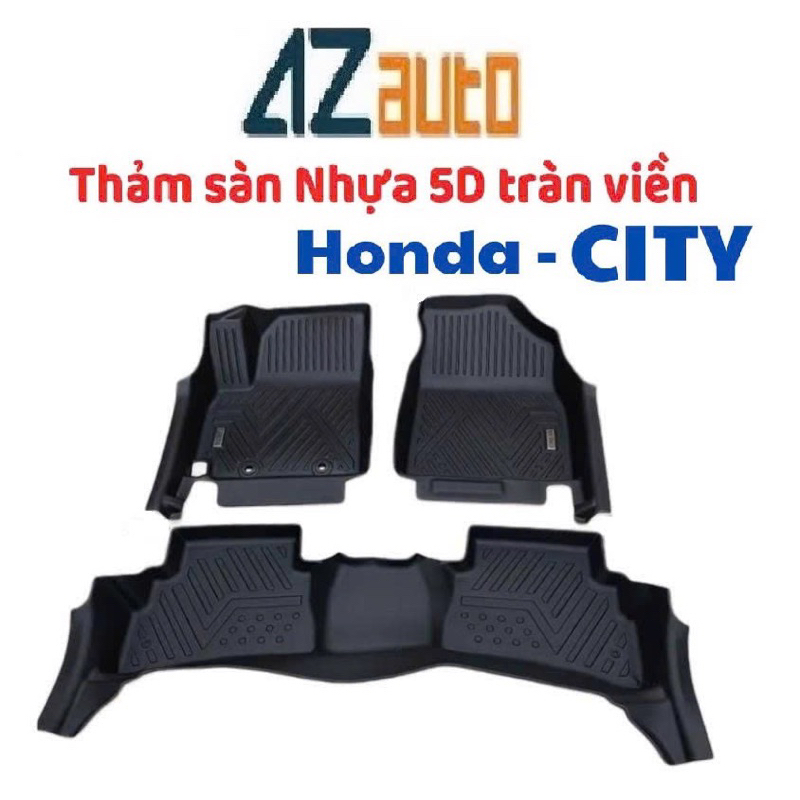 Thảm lót sàn nhựa TPE 5D xe Honda City 2016-2024 hàng cao cấp
