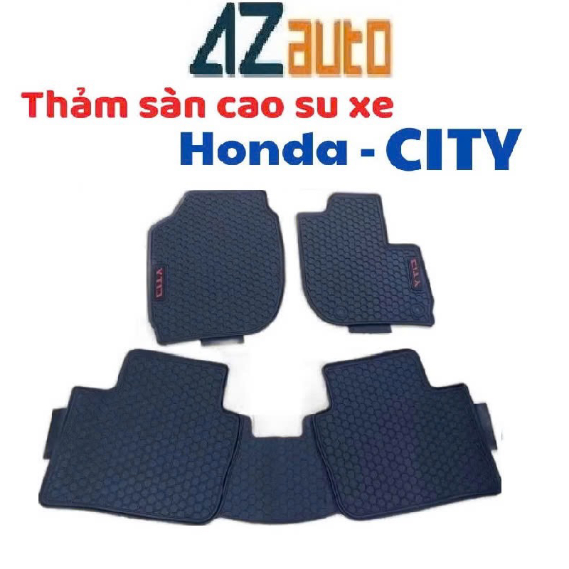 Thảm lót sàn xe Honda City 2015-2024 cao su đúc nguyên khối hàng cao cấp