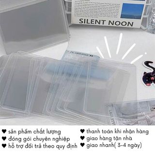 Toploader 100cái Đựng Card Combo B8 Decor Bảo Vệ Ảnh Timo VPBL16