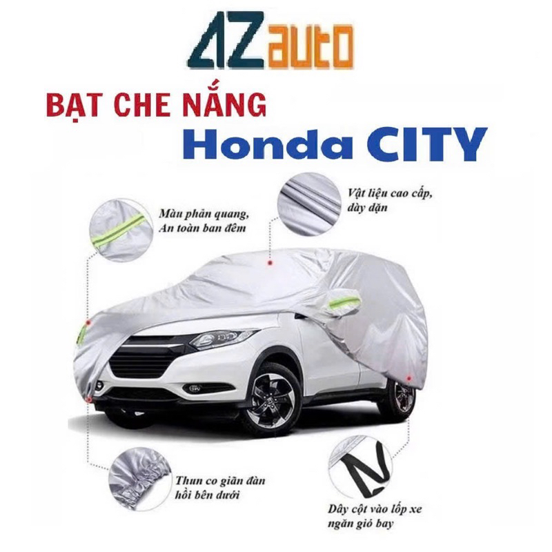 Bạt phủ xe ô tô Honda City 3 lớp cách nhiệt chống nắng, chống xước hàng cao cấp