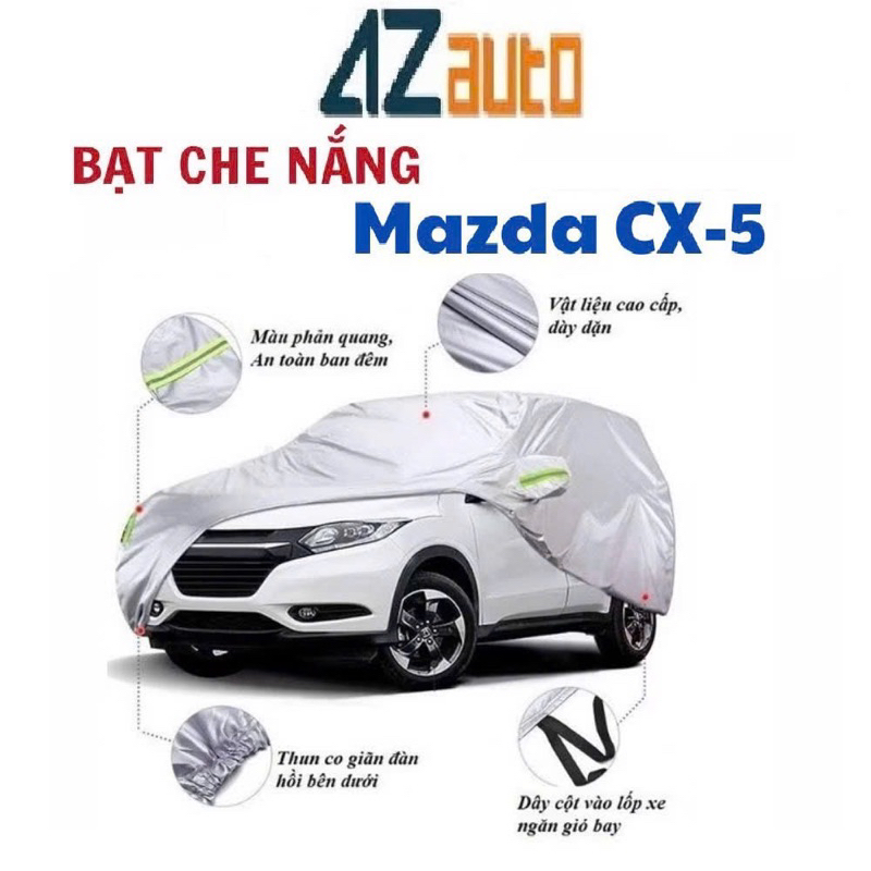 Bạt phủ xe ô tô Mazda CX5 3 lớp cách nhiệt hàng cao cấp