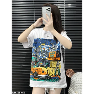 Áo Thun Cây Dừa-Ô Tô Unisex Nam Nữ Chất Vải Cotton 2 Chiều Dày Dặn
