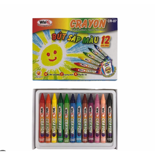 Product image [WINQ] BÚT SÁP 12 MÀU WINQ CR-07, BÚT SÁP THƠM