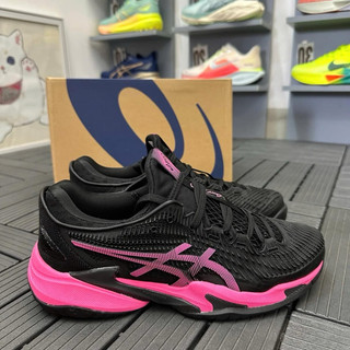 Giày tenis pickleball chơi thể thao bigsize nữ Asi_cs màu đen hồng cổ thấp mùa hè êm nhẹ , sneaker thời trang nữ cao cấp
