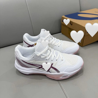Giày tenis pickleball thể thao cổ thấp mùa hè bigsize nữ Asi_cs màu trắng tím êm nhẹ , sneaker thời trang cao cấp nữ