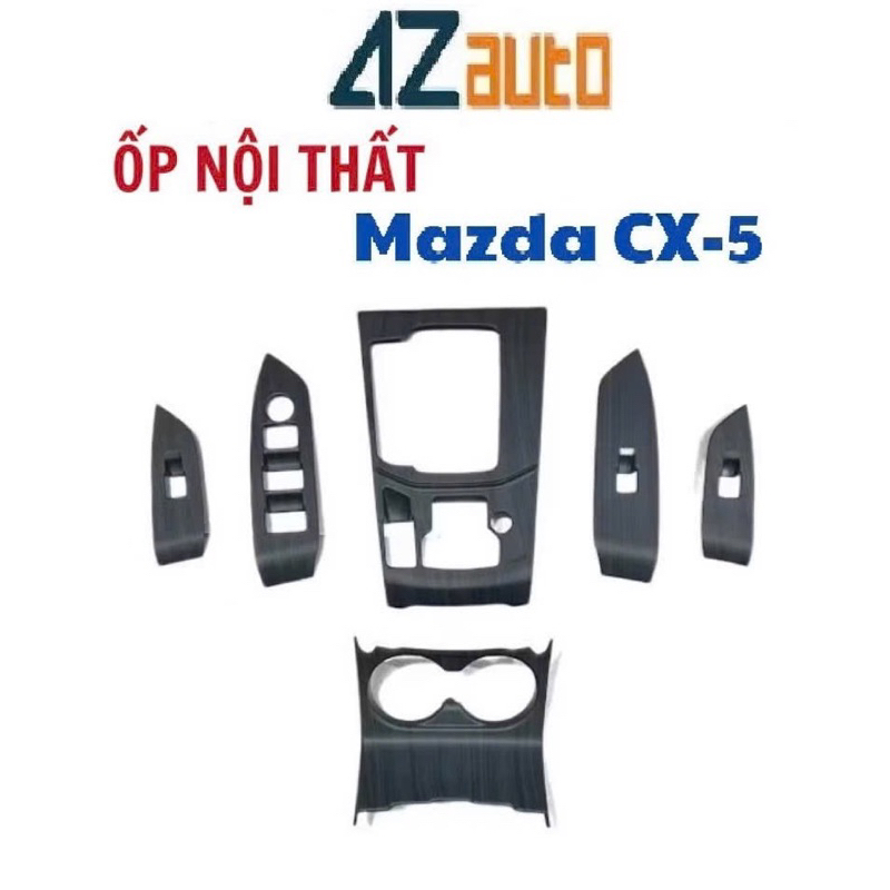 Ốp nội thất xe Mazda CX5 2018-2025 vân đá nhựa ABS hàng cao cấp