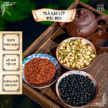 Trà Gạo Lứt Đậu Đen Xanh Lòng Giúp Giảm Cân Detox Cơ Thể Tiệm Trà 1990s