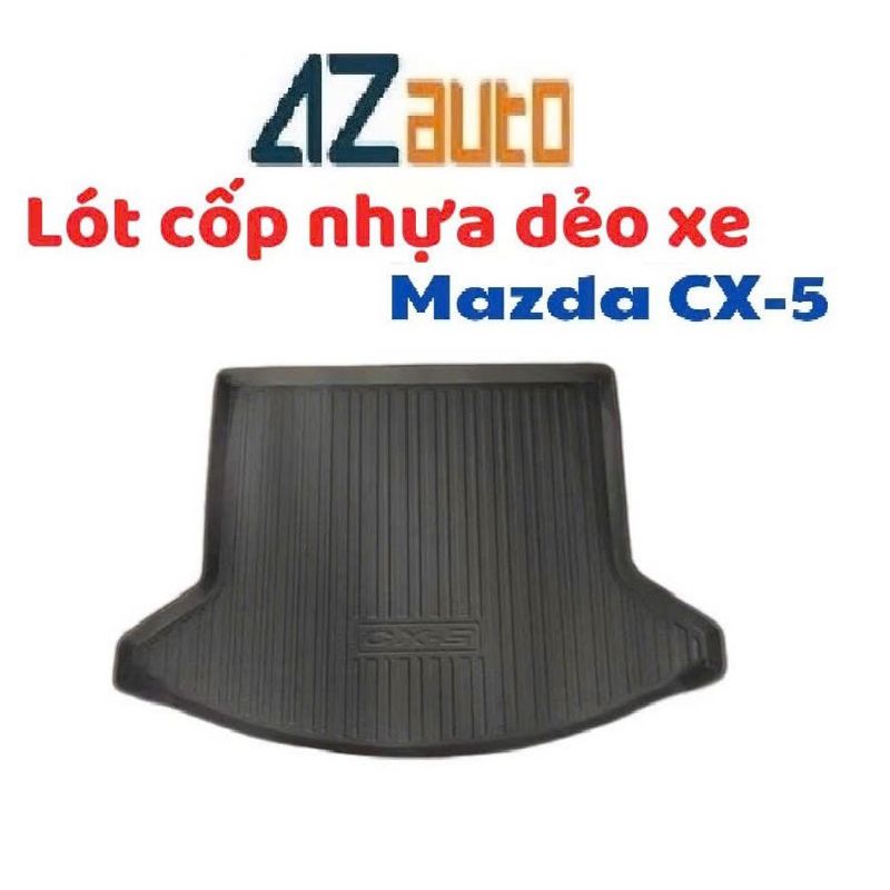 Lót cốp xe Mazda CX5 nhựa dẻo TPE nguyên sinh cao cấp đời 2018-2025 bảo vệ khoang cốp, không mùi, dễ dàng vệ sinh