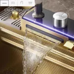 [Hàng Nhập Khẩu] Chậu rửa chén bát 5 phím đàn màu VÀNG nano, inox 304 cao cấp, vòi rửa đa năng, màn hình LED nhiệt độ — ảnh 6