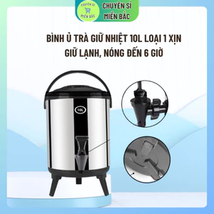 Bình ủ trà giữ nhiệt 10L loại 1 xịn, Bình nước giữ nhiệt inox 304 6L 8L 10L 12L có vòi chuyên dụng pha trà cao cấp