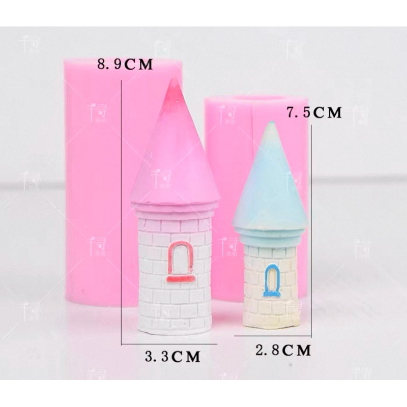 Set khuôn silicon lâu đài 7 món.